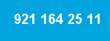 921 164 25 11 921 164 25 11